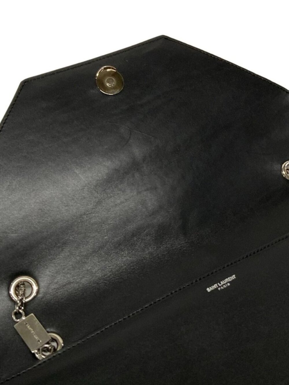 SAINT LAURENT PARIS Betty 315680 Black Leather Shoulder Bag - Picture 8 of 15